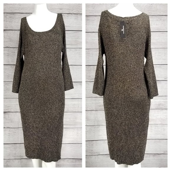 NWT Worthington XL Shift Bodycon Dress Ribbed knit - Picture 1 of 8